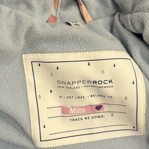 Snapperrock Apple Love Recycled Lined Raincoat - Picture 6 of 16